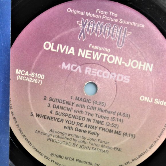 1980 Olivia Newton John XANADU Vinyl Record LP MCA Records MCA-6100 Sound Track - Picture 4 of 7
